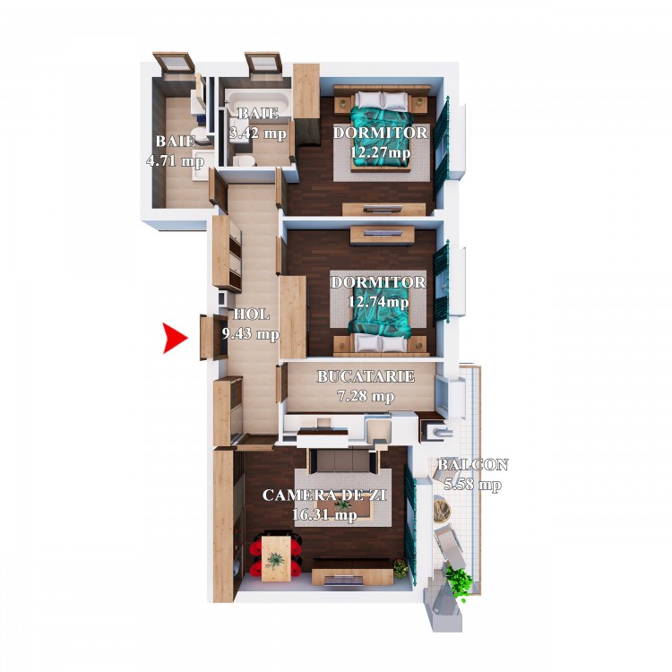 3 Camere Tip 1